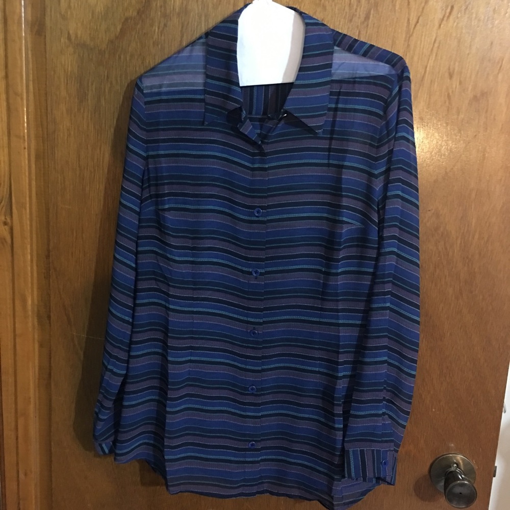 Cabi Alex striped blouse
